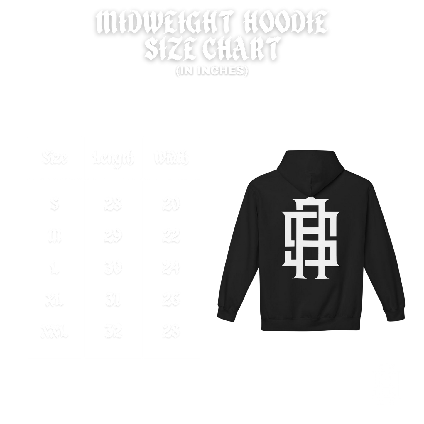 Monogram Midweight Hoodie