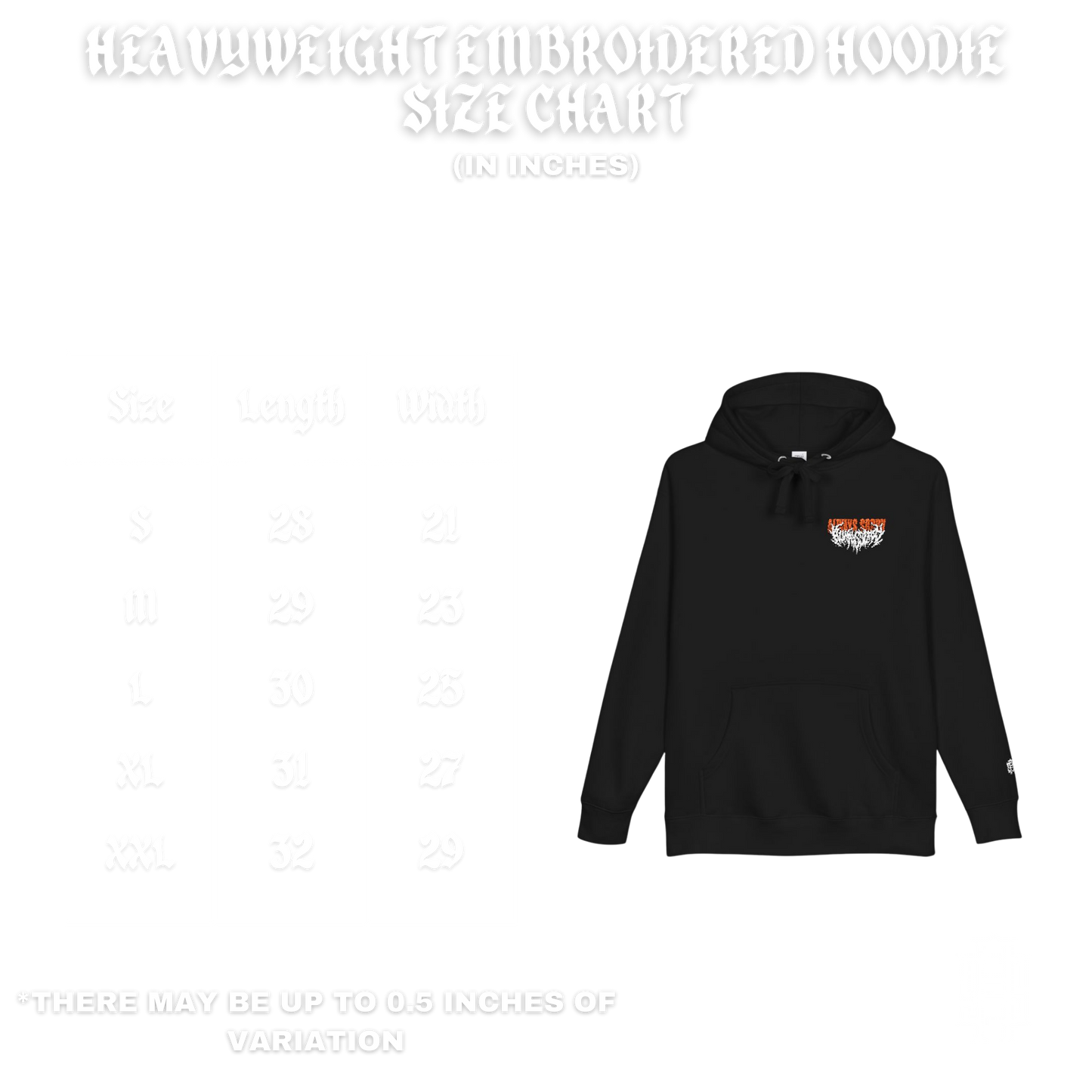 Rage Heavyweight Embroidered Hoodie