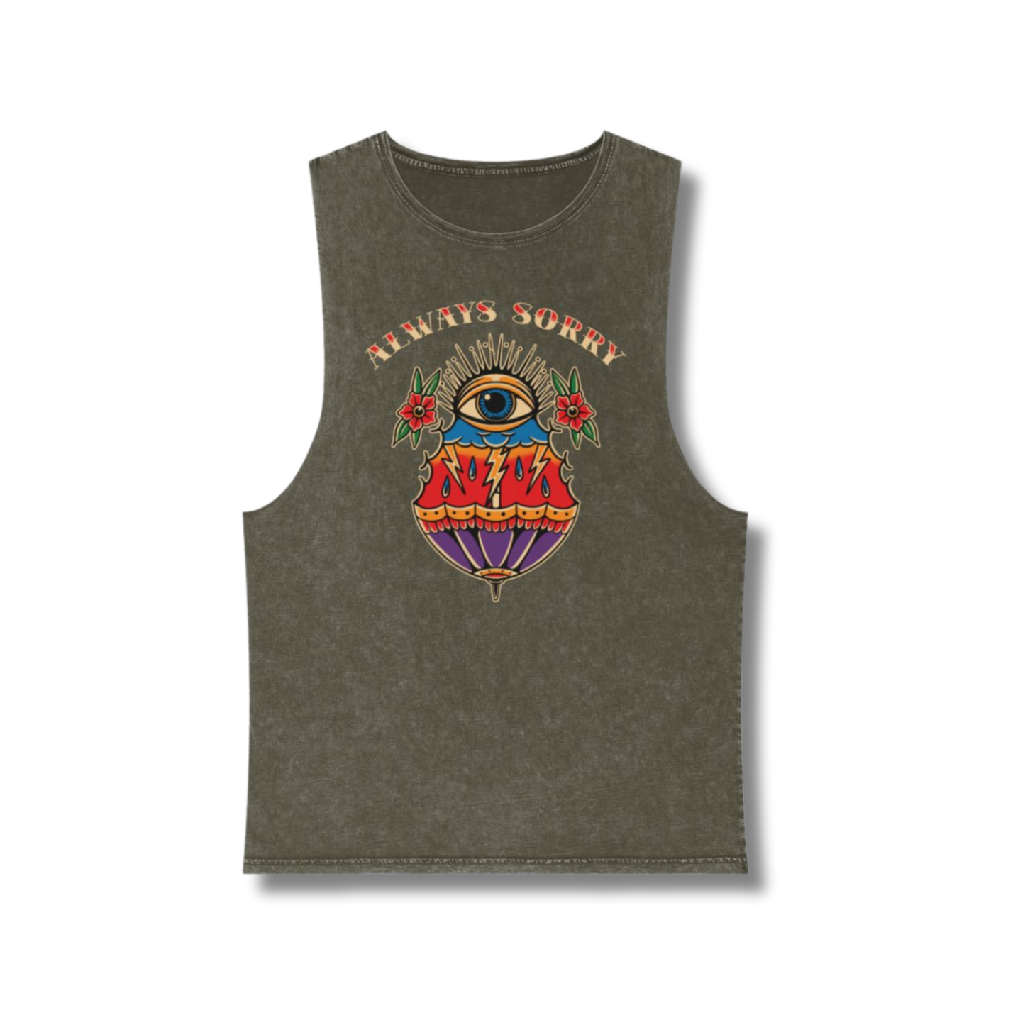 Stone Wash Logo Tank Top