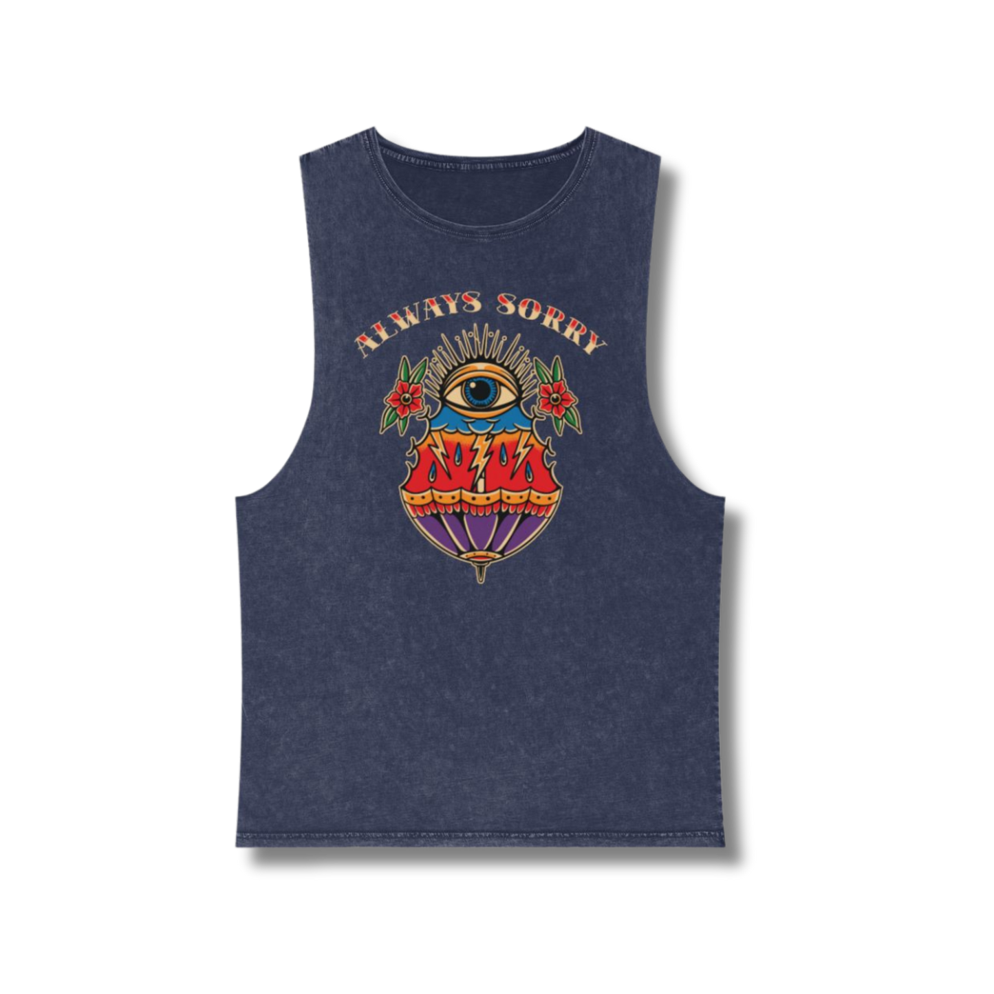 Stone Wash Logo Tank Top