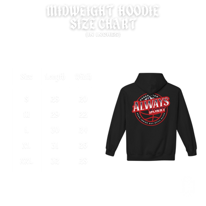 Dead Inside Retro Midweight Hoodie