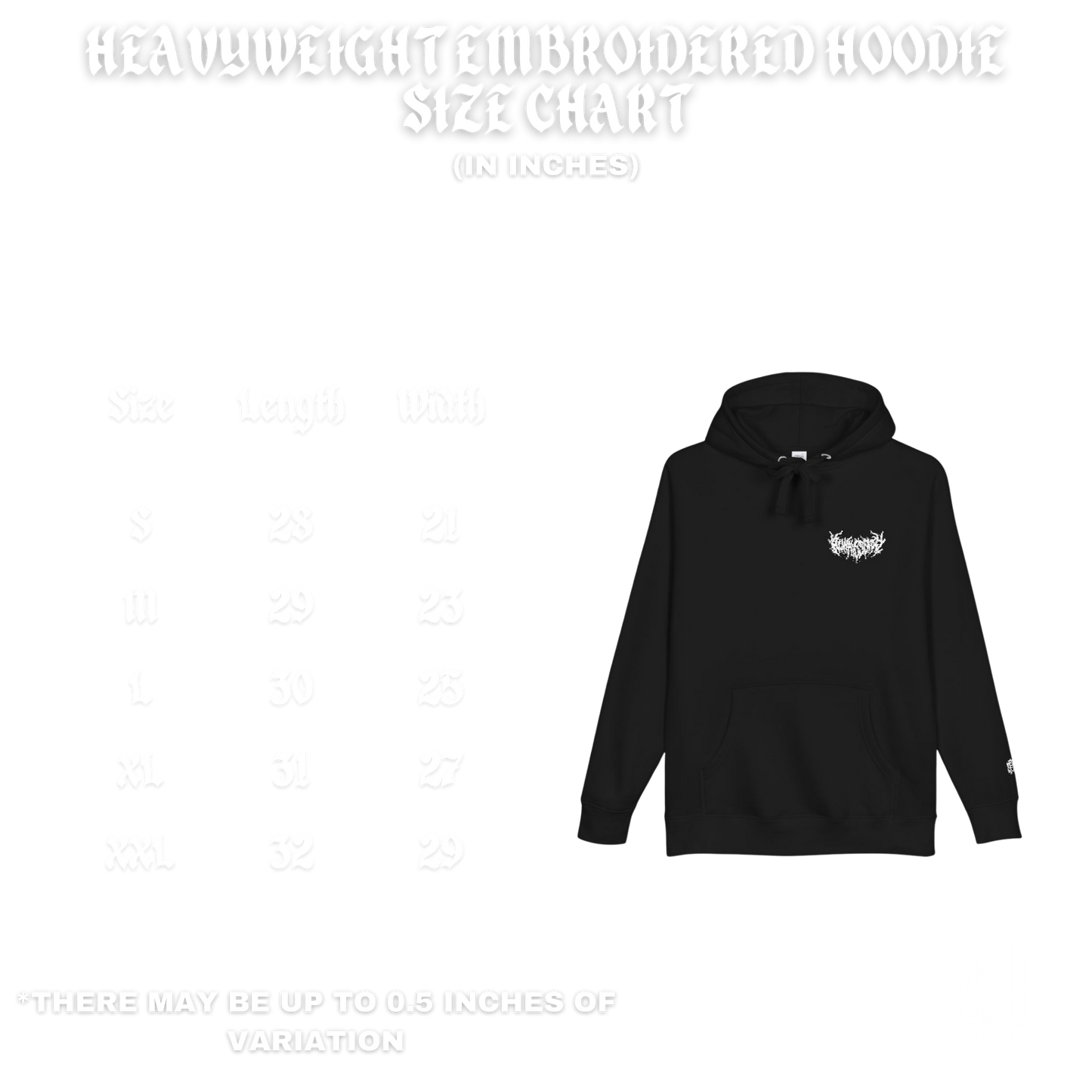 Ruin Heavyweight Embroidered Hoodie