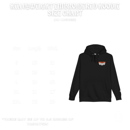 Rage Heavyweight Embroidered Hoodie