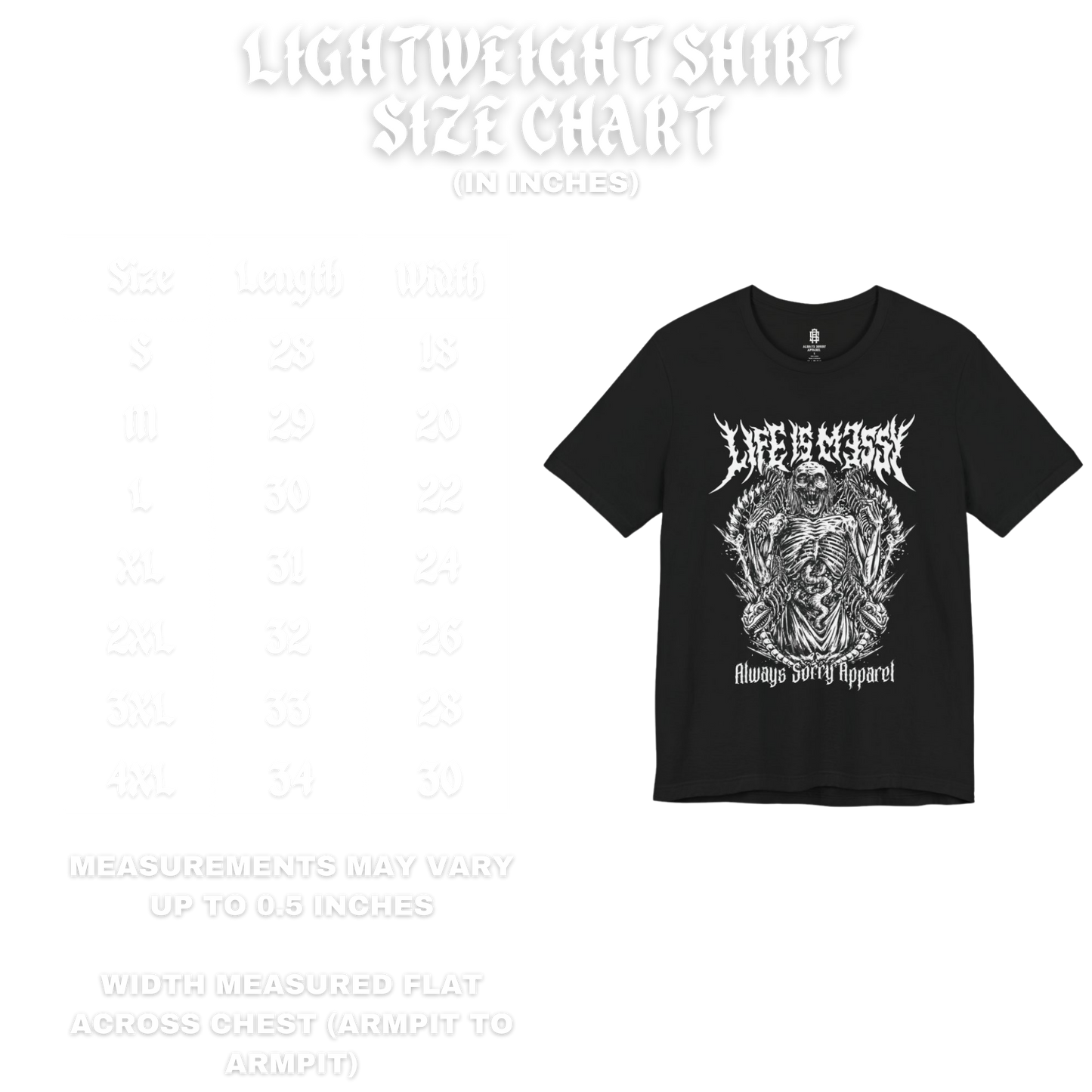 Life is Messy Lightweight Shirt