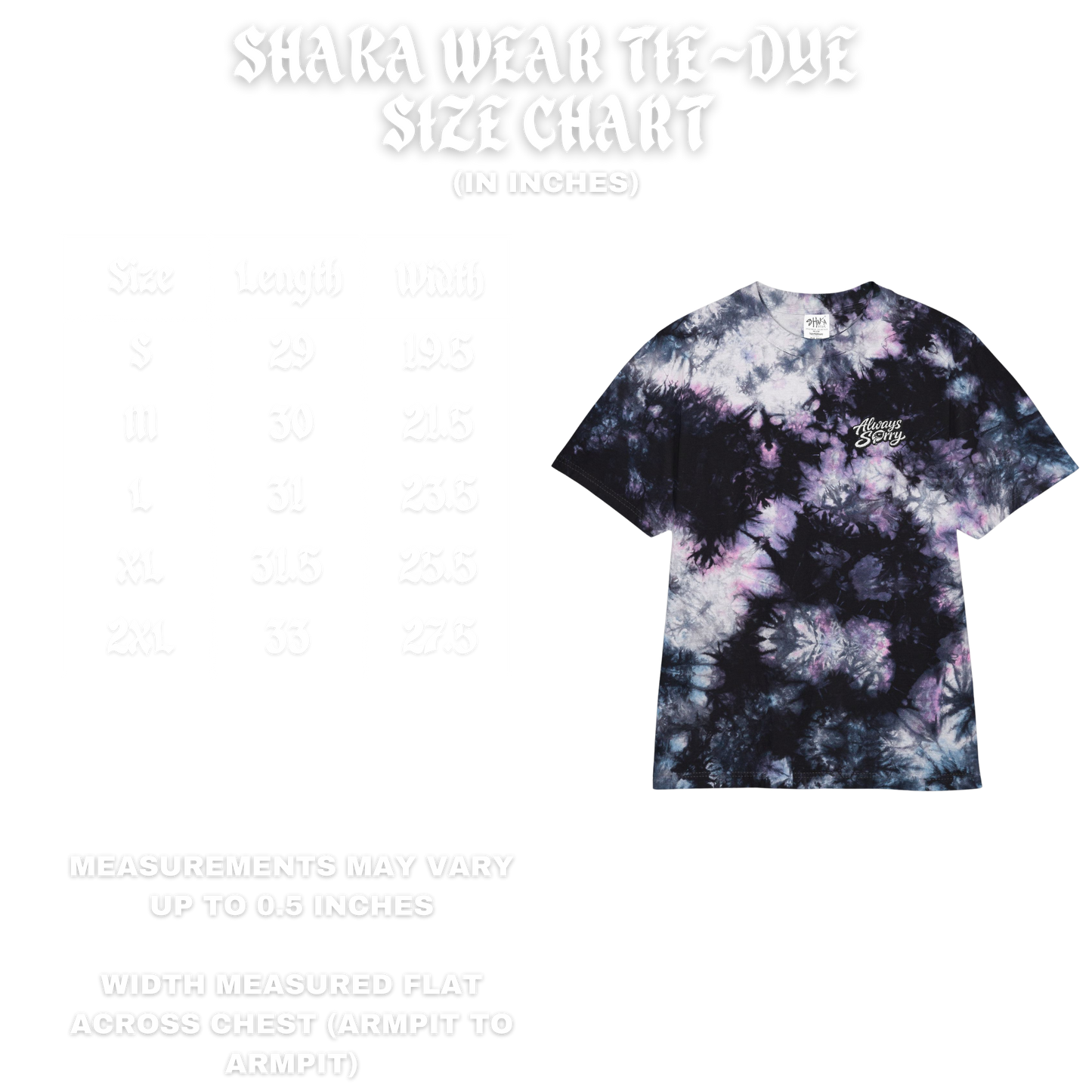 Eye’m Sorry Summer Dye Tee