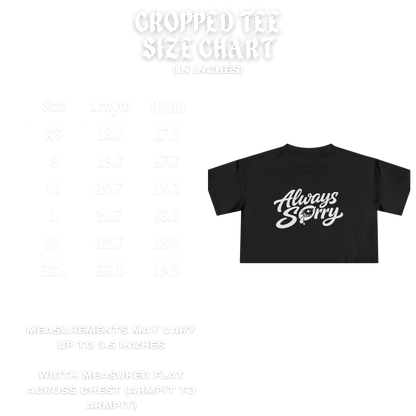 Eye’m Sorry Crop Tee
