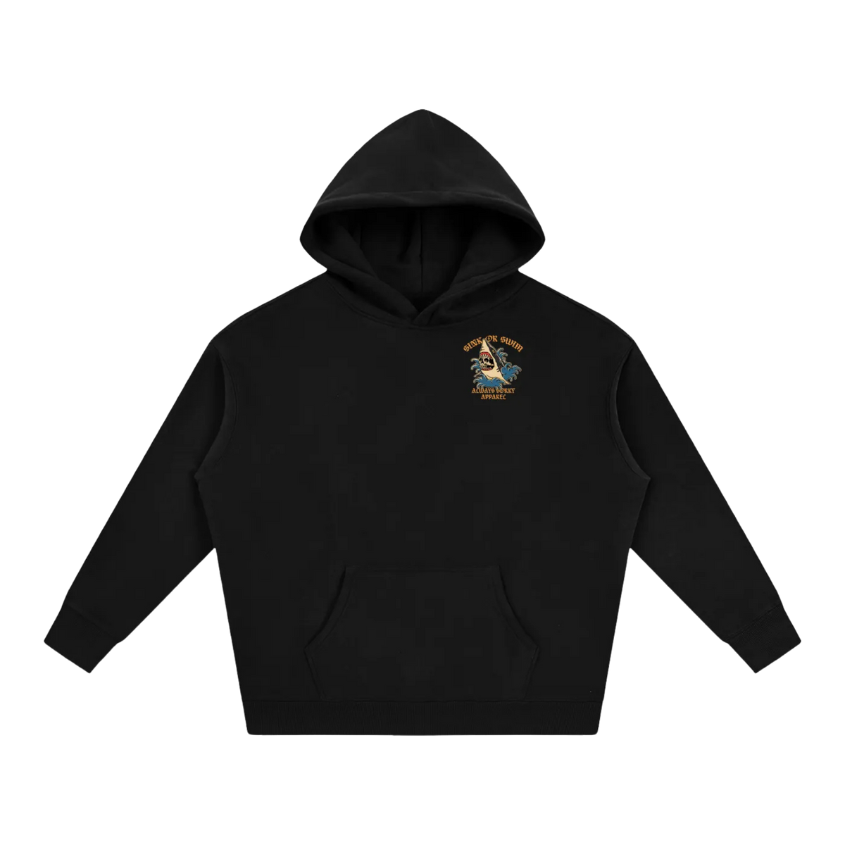 Sink or Swim Oversize Fleeced Hoodie