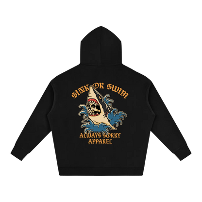 Sink or Swim Oversize Fleeced Hoodie