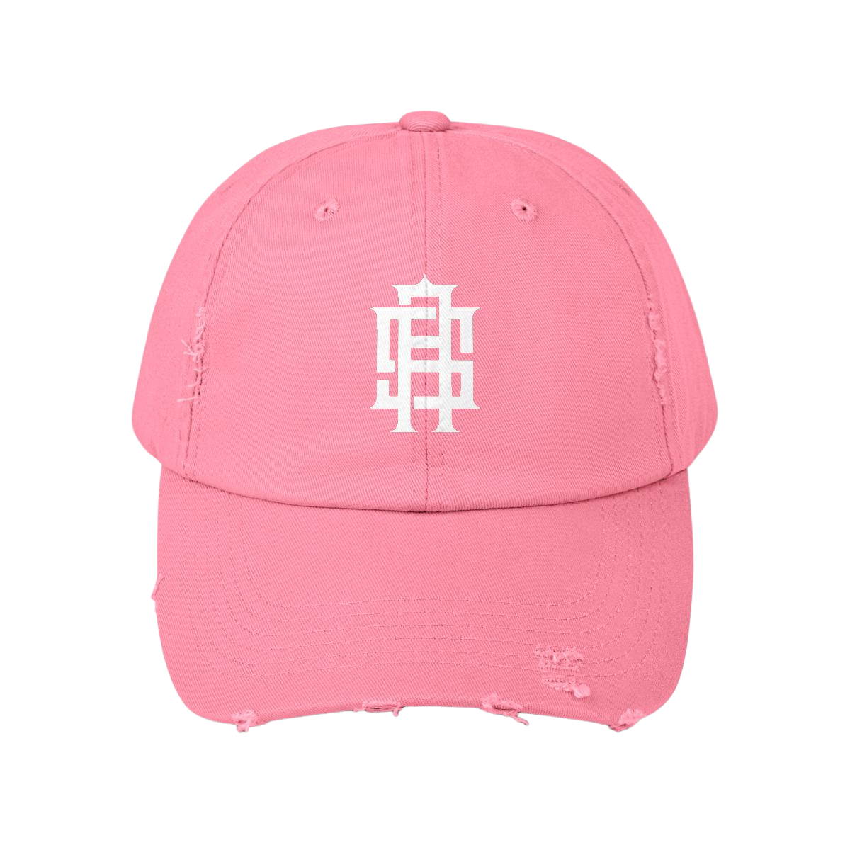 Monogram Distressed Dad Hat