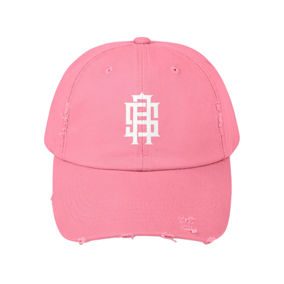Monogram Distressed Dad Hat