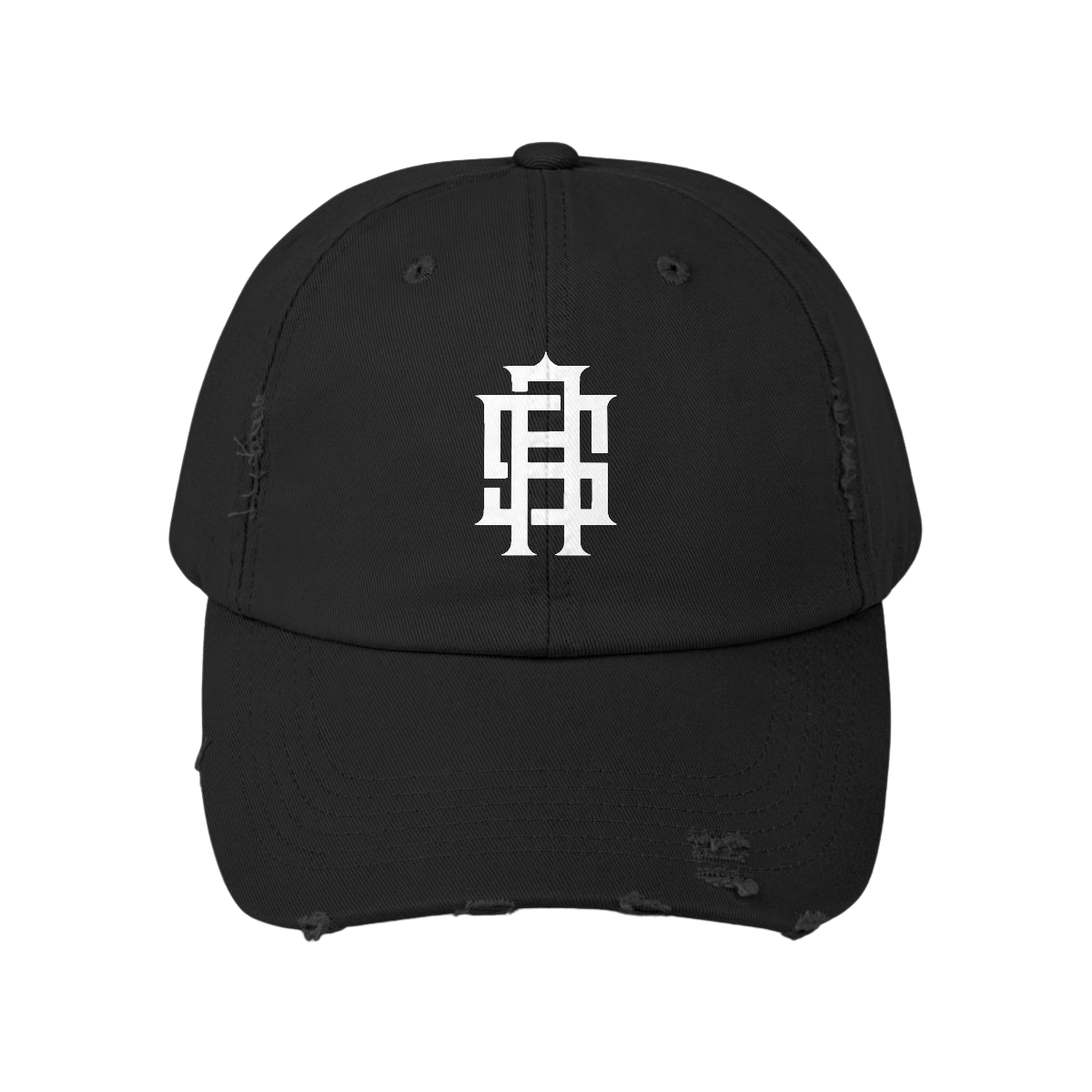 Monogram Distressed Dad Hat