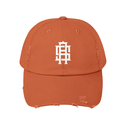 Monogram Distressed Dad Hat